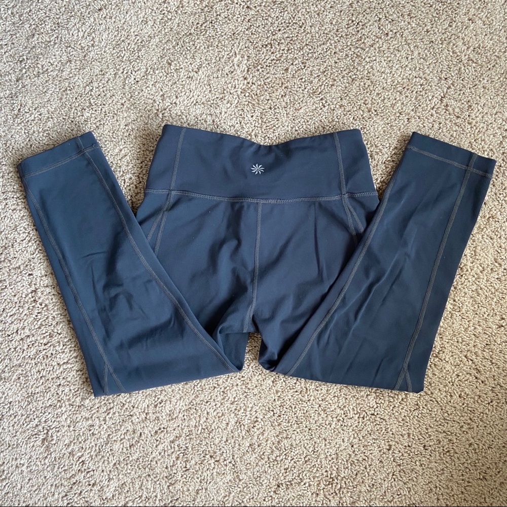 Athleta- grey legging crop- size S
